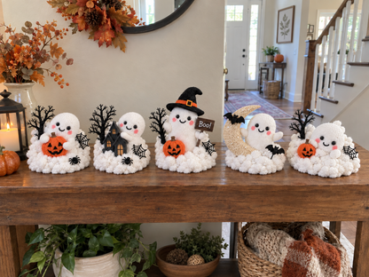 👻✨ Glowing Ghost Stairway Decor – Spooky Halloween Railing Lights