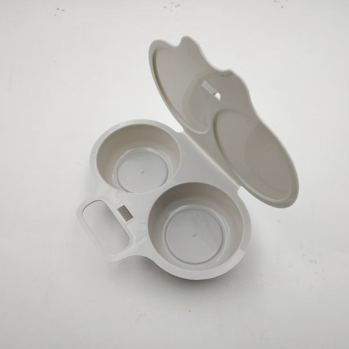 🥚🍳2-Egg Microwave Poacher -Easy Dual-Cavity BreakfastCooker 🍳