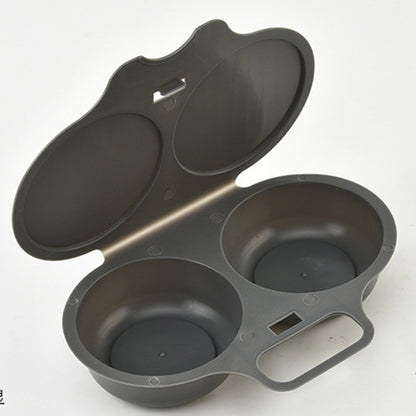 🥚🍳2-Egg Microwave Poacher -Easy Dual-Cavity BreakfastCooker 🍳
