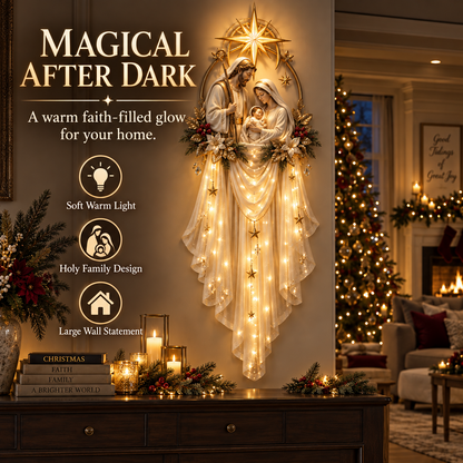 🎁 Holy Family Star Veil™ – Meaningful Christmas Wall Decor