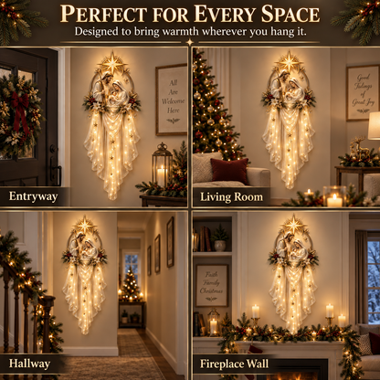🎁 Holy Family Star Veil™ – Meaningful Christmas Wall Decor