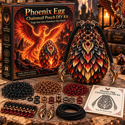 🔥Last Day 49% OFF - 🐉 Dragon Egg Chainmail Pouch DIY Kit