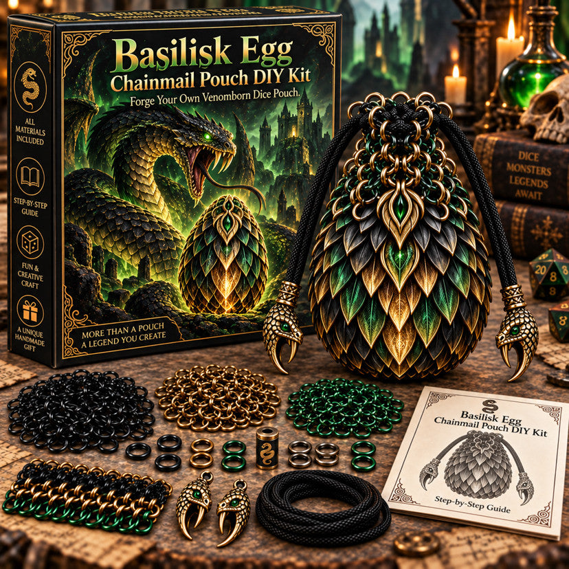 🔥Last Day 49% OFF - 🐉 Dragon Egg Chainmail Pouch DIY Kit