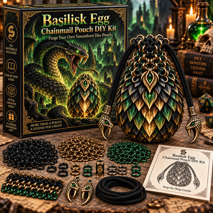 🔥Last Day 49% OFF - 🐉 Dragon Egg Chainmail Pouch DIY Kit