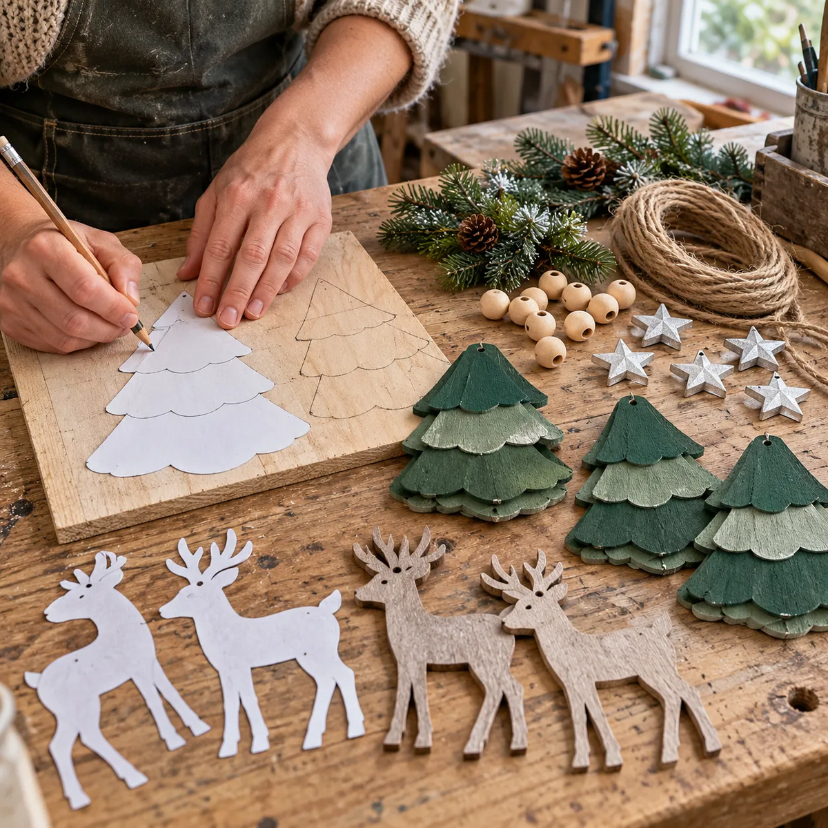 ⏰ LAST DAY 45% OFF 🦌 Lighted Woodland Christmas Garland