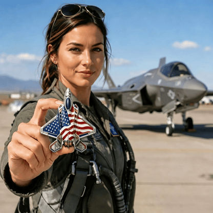 ✈️35th Anniversary Fighter Collector's Medallion - Limited Edition Metal Art🔥