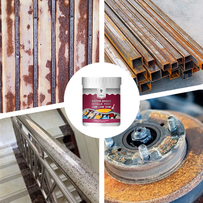 🔥⏳Time-Limited Special⏰Rust Converter Metallic Paint – One coat stops rust, no sanding, no fumes.  🔨🛡️