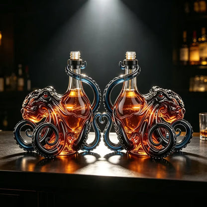 🎁 Father’s Day 49% OFF –  3D Octopus Bottle 🐙🥃(without wine)