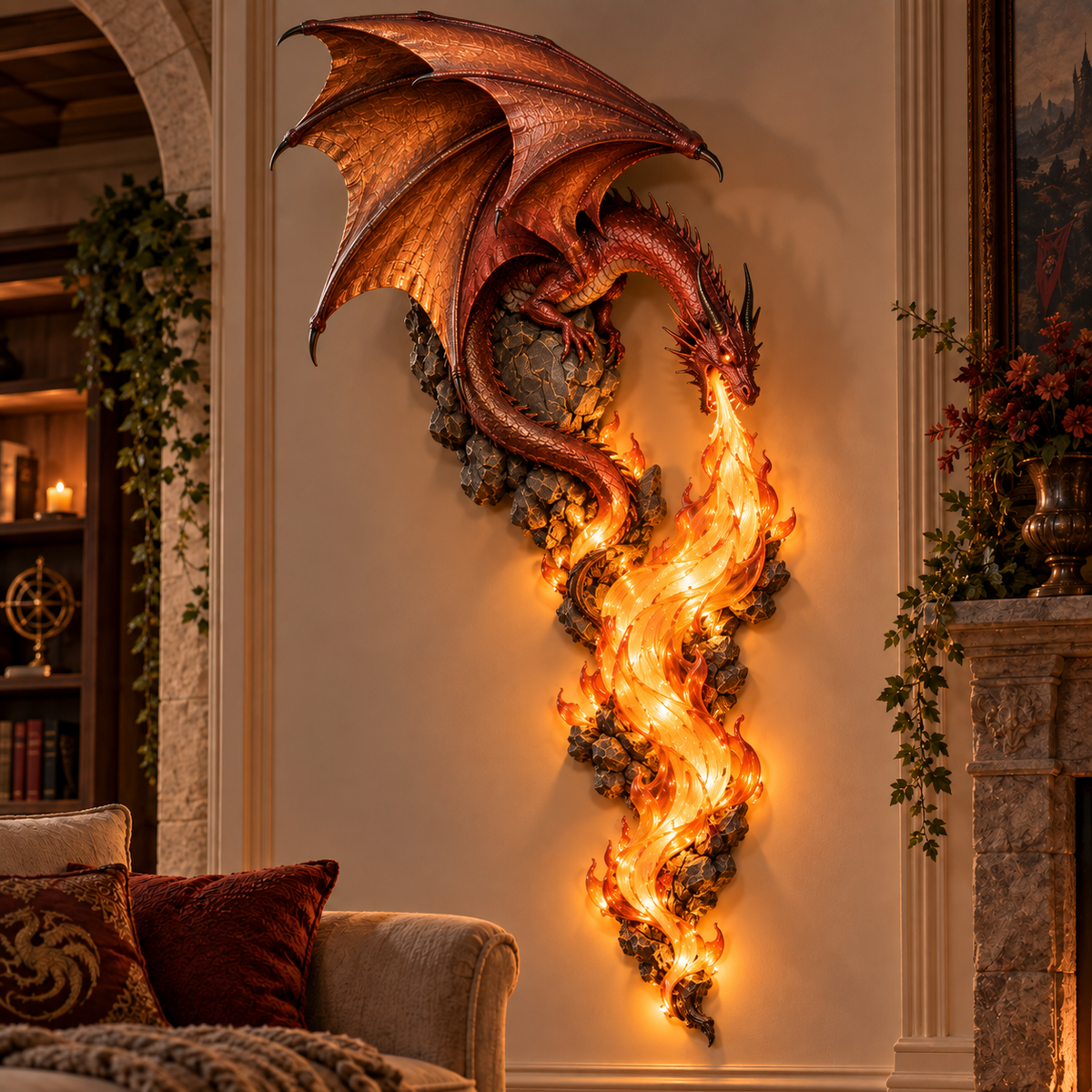 🔥Last Day 49% OFF -🐉 Dragonfire Guardian™ Wall Sconce – A Legendary Flame Awakens On Your Wall