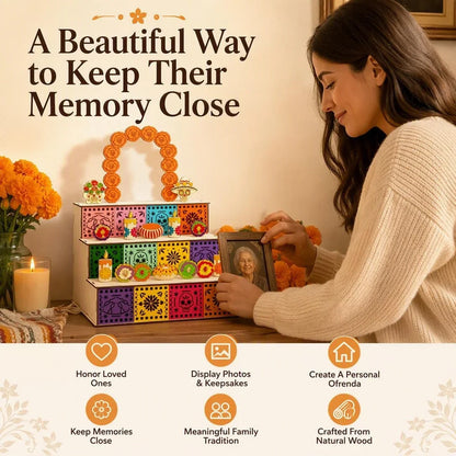 Día de los Muertos Memorial Altar Keepsake Box