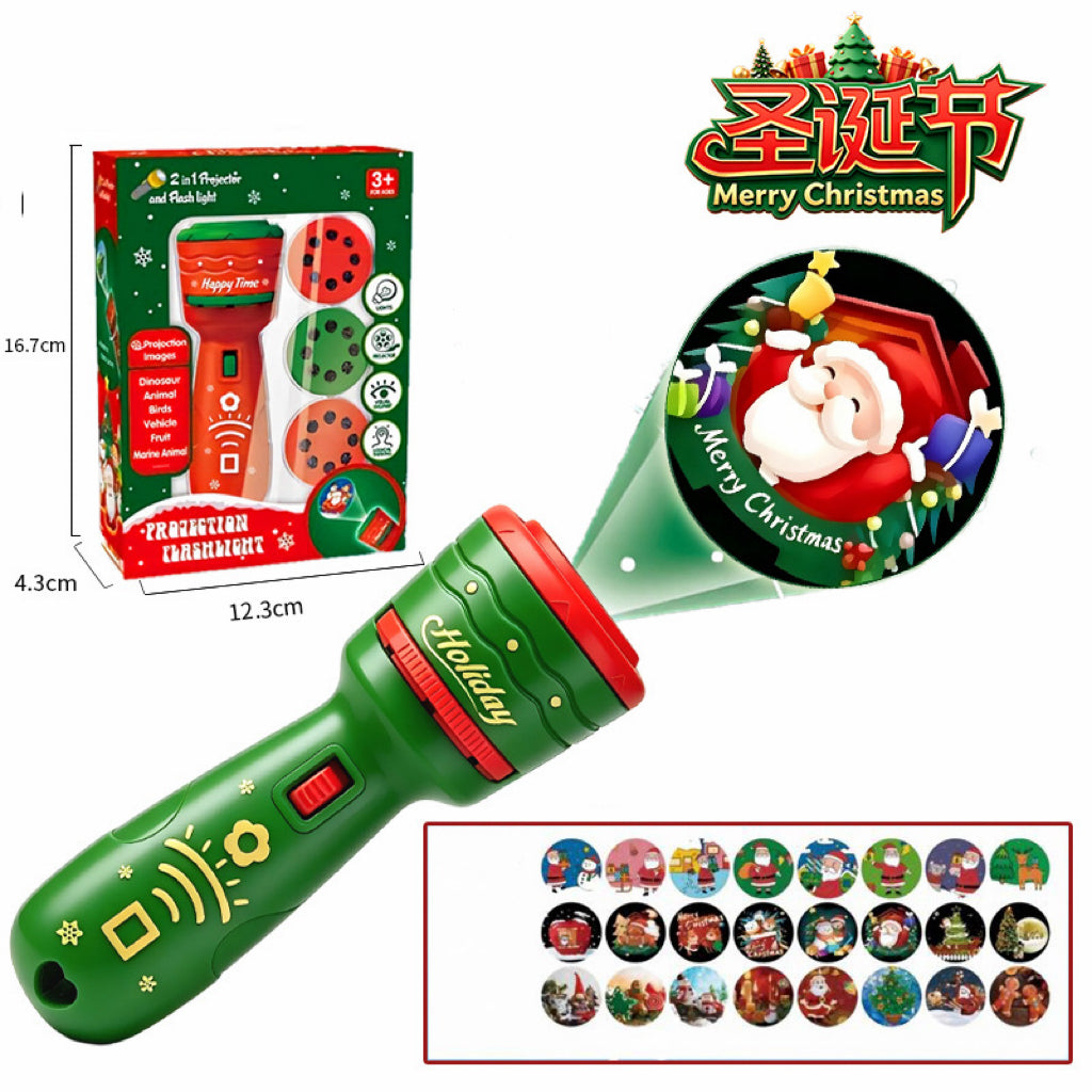 🔥HOT SALE 49% OFF -🎃👻Kids Halloween Christmas Projection Flashlight Toy