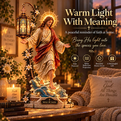 ⏰ LAST DAY 50% OFF ✝️ Jesus Walking on Water Reflection Light