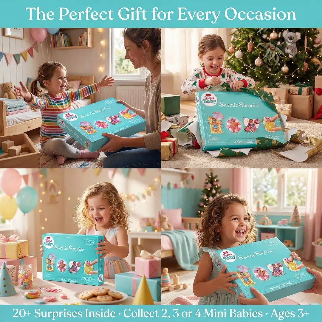 🎄 24-Day Mini Baby Surprise Advent Calendar – Mini Dolls & 20+ Accessories Christmas Countdown Gift
