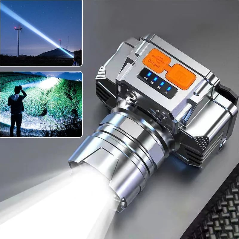 👍 Limited Time!⏰ Rechargeable Waterproof LED Headlamp | Outdoor Fishing & Camping Light! 🔦💧✨