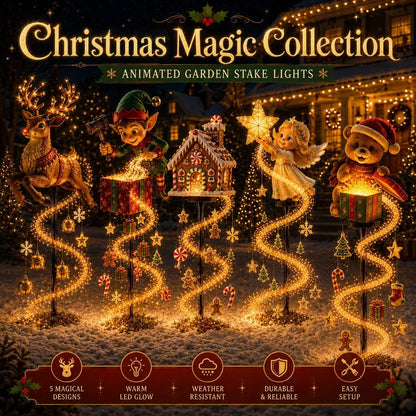 💥50% OFF🎄 Christmas Magic Garden – Solar Powered Flowing Light Collection