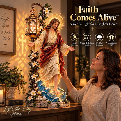 ⏰ LAST DAY 50% OFF ✝️ Jesus Walking on Water Reflection Light