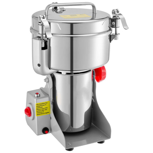 800g High-Speed Electric Grain Mill Grinder – Stainless Steel Spice & Herb Pulverizer