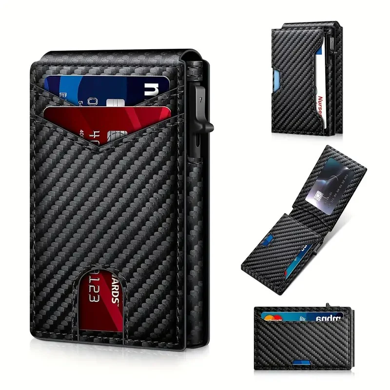 🔥Slim Pop-Up RFID Wallet for Men –  🤎Practical, sleek, and impossible to outgrow