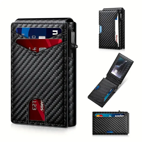 🔥Slim Pop-Up RFID Wallet for Men –  🤎Practical, sleek, and impossible to outgrow