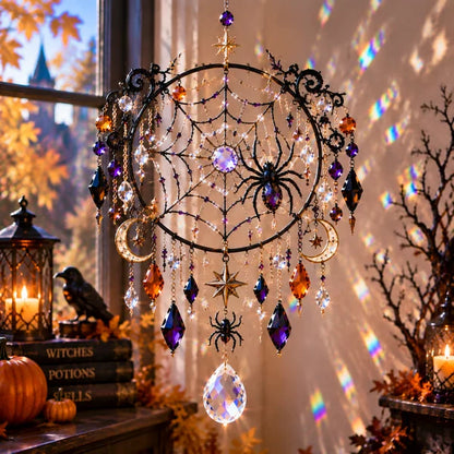 🔥🎁🎃Halloween Crystal Suncatcher – 5 Witchy Window Designs