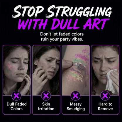 ✨ Glow Party Tattoo Pens – Neon Temporary Tattoo Markers for Parties, Festivals & Night Events 🎨🌈