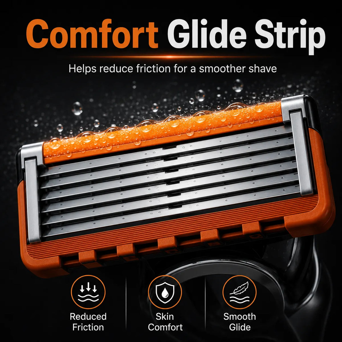 🪒✨Men’s Razor Set, 24 Pcs Replacement Razor Blades Refills with 1 Ergonomic Razor Handle