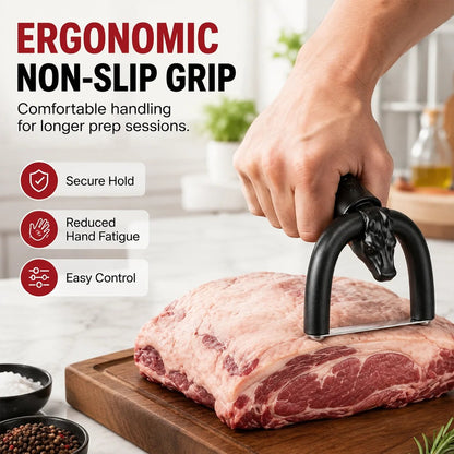 🥩 Handheld Fat Trimmer for Beef & Pork, Portable Meat Fat Remover Tool, Easy Brisket Trimming BBQ Kitchen Gadget
