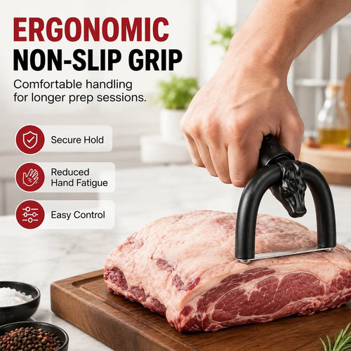🥩 Handheld Fat Trimmer for Beef & Pork, Portable Meat Fat Remover Tool, Easy Brisket Trimming BBQ Kitchen Gadget