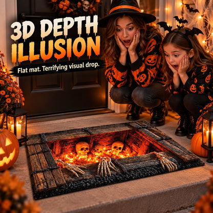 🚪 Step Into the Void: Halloween 3D Illusion Mat