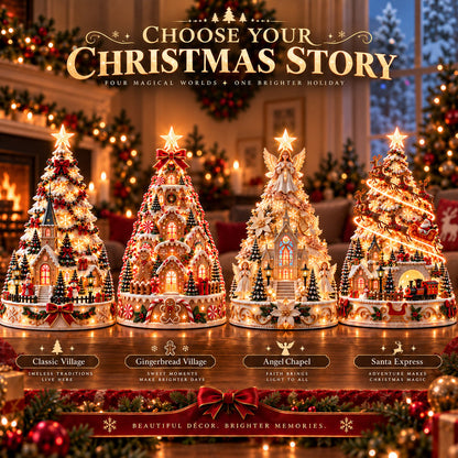🌟 49% OFF🎄MerryRealm Christmas Village Lightscape Tree