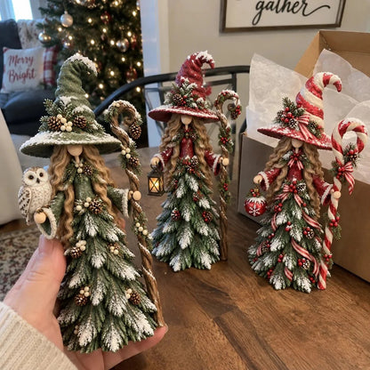🧙Whimsical Christmas Witch Resin Figurine Collection🎅✨