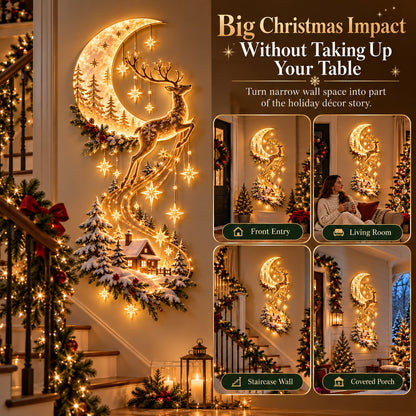 ✨Reindeer Under the Starry Sky™ – Cozy Christmas Cabin