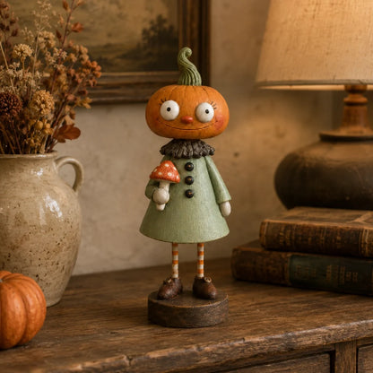 🎃Primitive Pumpkin Friends –  🧡Vintage Halloween Collectible Figurines