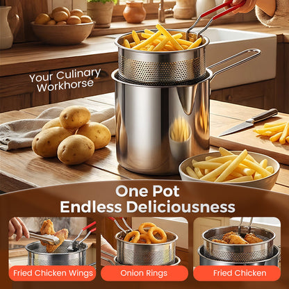 🔥LAST DAY SALE 49% OFF🎁410 Stainless Steel Multifuntional Fryer