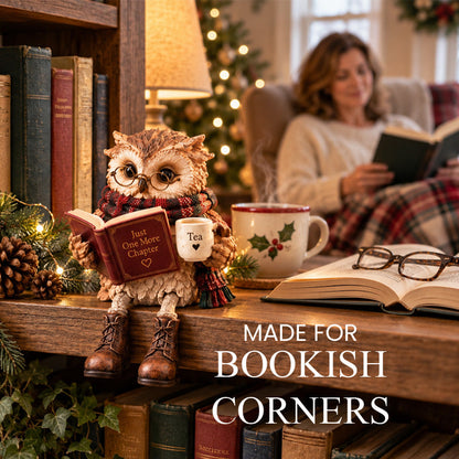 🦉Heartwarming Reading Owl Figurine