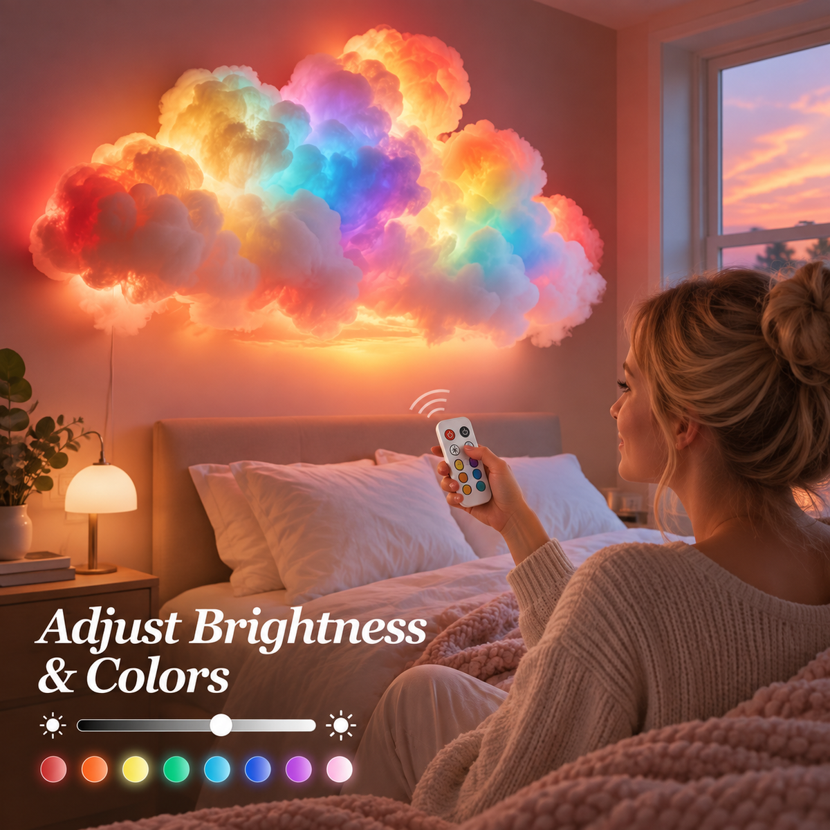 ☁️ DIY Multicolor LED Cloud Lights – Thundercloud Room Decor for a Unique Atmosphere ✨