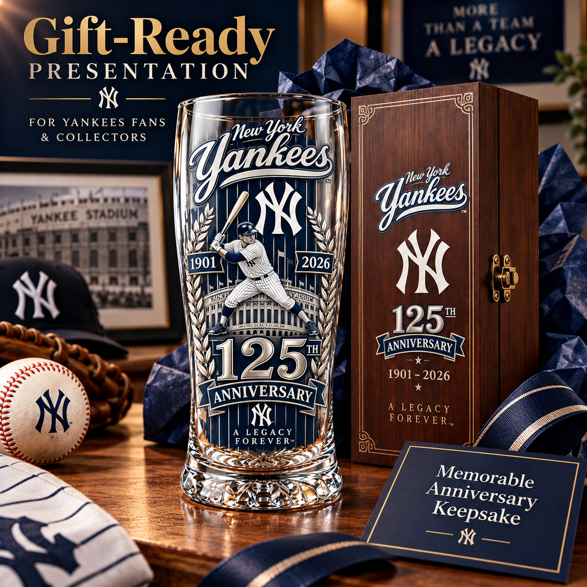 🏆 Let’s Go Tribe! 125th Anniversary Commemorative Pint Glass🎁