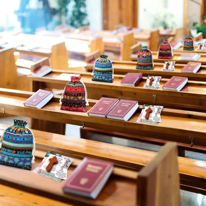 ⏰ LAST DAY 45% OFF - 🎁 Pocket Prayer Quilt Set | Mini Handmade Prayer Blankets with Cross & Drawstring Bag Christian Gifts ✝️