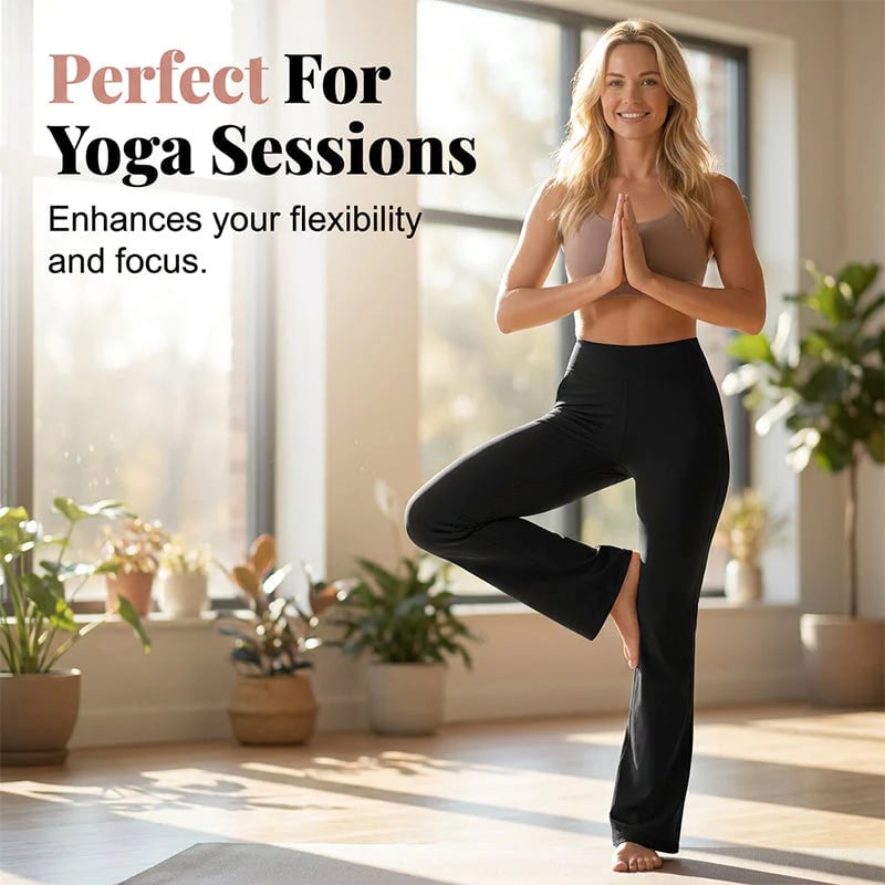 🧘‍♀️  50% OFF! ✨ Women's Stretchy Bootcut Yoga Pants – Flattering, Ultra-Flexible, Pockets Included