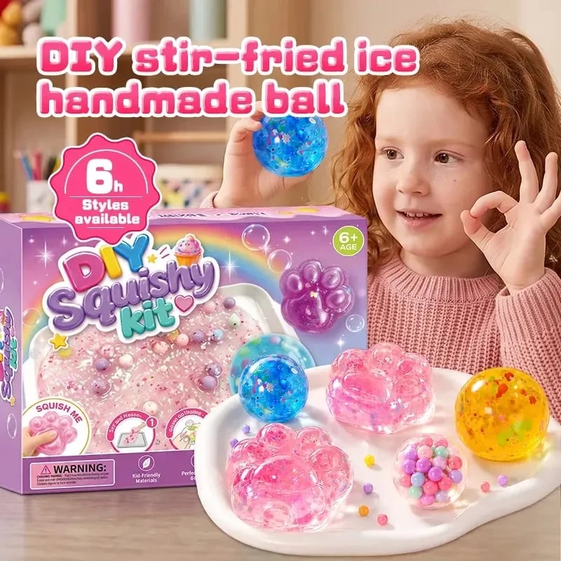 🔥HOT SALE🔥🐾 Kawaii DIY Cat Paw Kit – Super Soft Squishy Craft for Creative & Sensory Fun