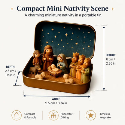 ✝️ Little Bethlehem™ – Pocket Nativity Scene Set ✝️