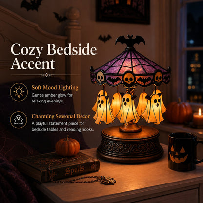 👻 Ghostly Carousel Night Light – Add Magical Halloween Glow to Your Room 🎃