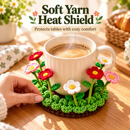 🌸Handmade Crochet Floral Coaster | Everlasting Table Art 🌸
