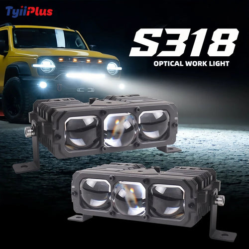 75W LED Driving Light – Super Bright 5500K Waterproof Car Spotlight