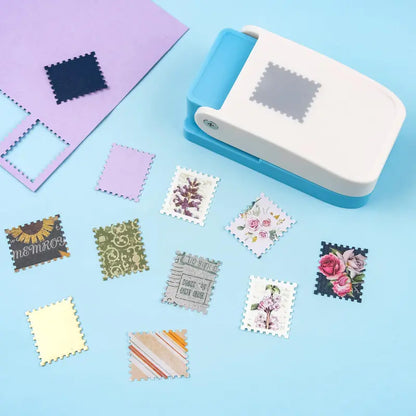✨Postage Stamp Paper Punch – Create Perfect Vintage-Style Edges for Scrapbooks, Cards & DIY Crafts