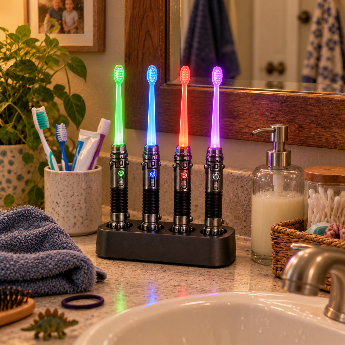LED Glow Handle Toothbrush for Teens & Adults