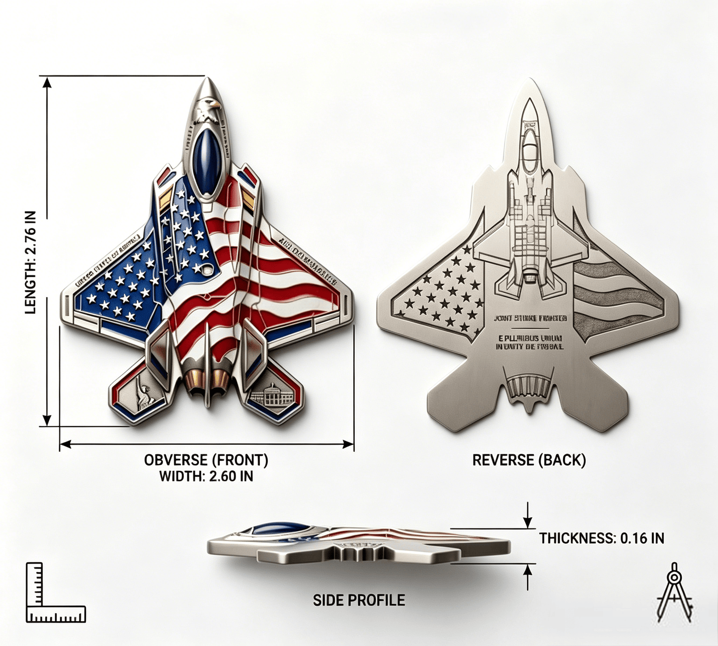 ✈️35th Anniversary Fighter Collector's Medallion - Limited Edition Metal Art🔥