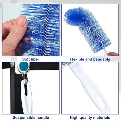 🧼💧3-Pack Bendable Microfiber Duster Set | Flexible Cleaning for Ceiling Fans & Gaps 🏠