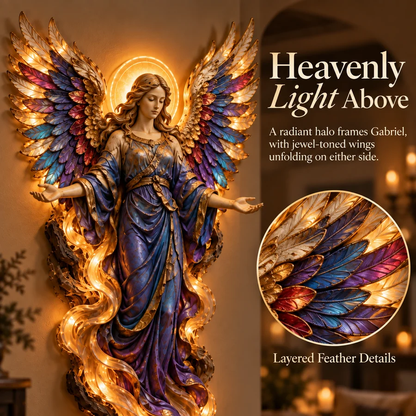 ✨Last Day 45% OFF✝️ Heavenly Radiance™ Lighted Angel Wall Sculpture