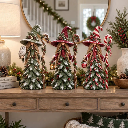 🧙Whimsical Christmas Witch Resin Figurine Collection🎅✨